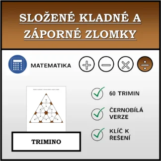 Trimino: Složené kladné a záporné zlomky