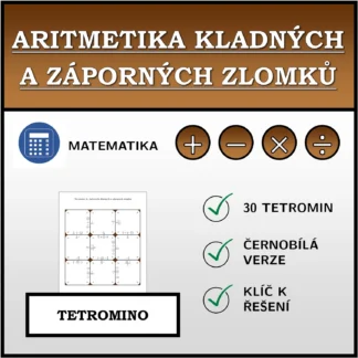 Tetromino: Aritmetika kladných a záporných zlomků