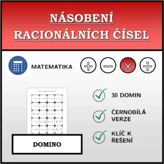 Domino: Násobení racionálních čísel