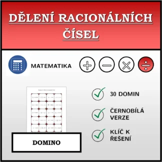 Domino: Dělení racionálních čísel