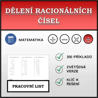 Pracovní list: Dělení racionálních čísel