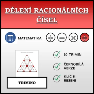 Trimino: Dělení racionálních čísel