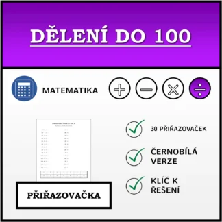 Přiřazovačka: Dělení do 100