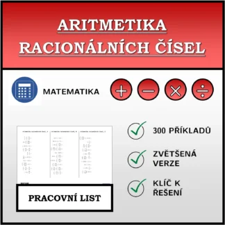 Pracovní list: Aritmetika racionálních čísel