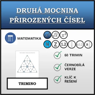 Trimino: Druhá mocnina přirozených čísel