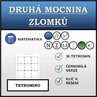 Tetromino: Druhá mocnina zlomků