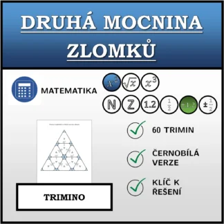 Trimino: Druhá mocnina zlomků