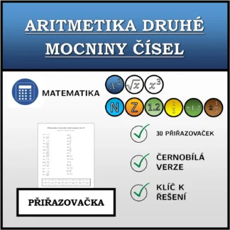 Přiřazovačka: Aritmetika druhé mocniny čísel
