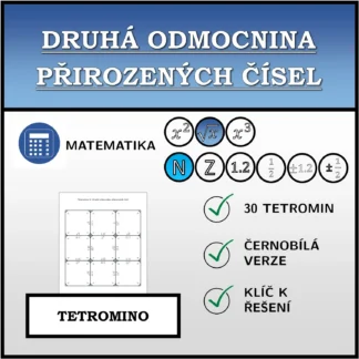 Tetromino: Druhá odmocnina přirozených čísel