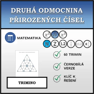 Trimino: Druhá odmocnina přirozených čísel